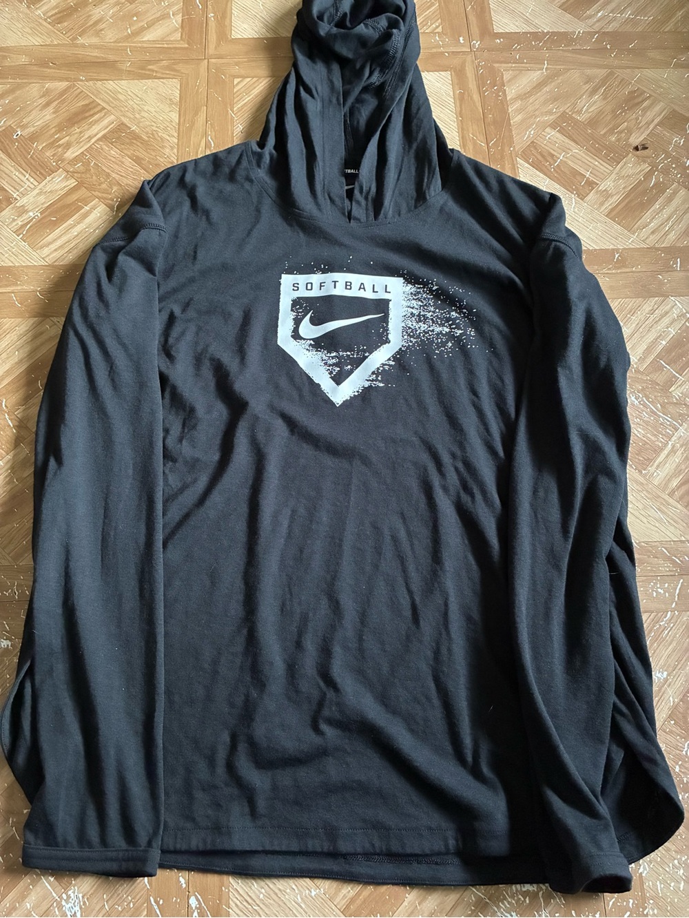Nike Black Softball Graphic Lightweight Hoodie